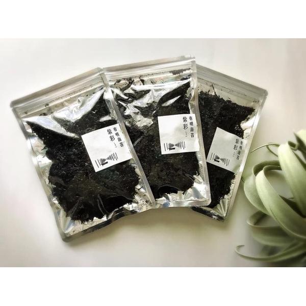 [Release date: December 27, 2023]★クリックポストでの発送となります。　3袋以上ご購入の場合は、5袋セットがお得になりますのでそちらをご注文ください。『有明海苔 紫彩（しさい）』（15g入り）3袋のセットです...