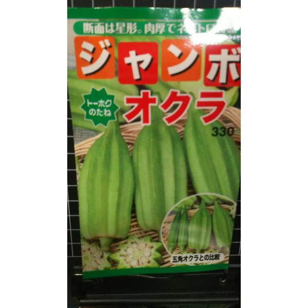 ３袋以上でクーポン割引 ジャンボ オクラ 種 郵便は送料無料