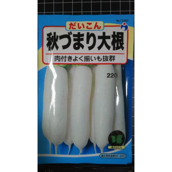 ３袋以上でクーポン割引 秋 づまり 大根 だいこん 種 郵便は送料無料
