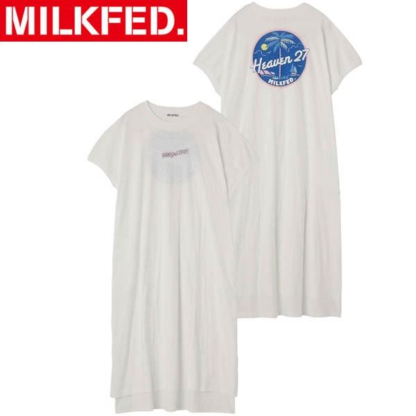 セール ミルクフェド Milkfed Tシャツ ワンピース ロゴ Tドレス パームツリー グラフィック ドレス Palm Tree Graphic Dress ワンピ Ariel Milkfed 通販 Yahoo ショッピング