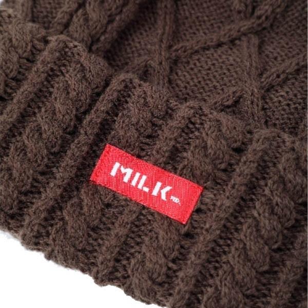 帽子 Milkfed ミルクフェド ニットキャップ Cable Knit Cap ビーニー ケーブル レディース メンズ ワッチキャップ 新作 ニット帽