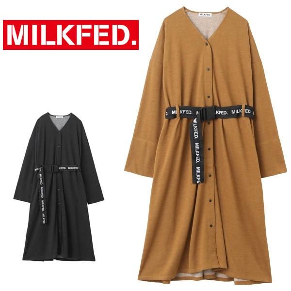 カーディガン ワンピース ミルクフェド Milkfed Logo Belted Gown ガウン ロング 羽織 ロゴベルト レディース ドレス セール Ariel Milkfed 通販 Yahoo ショッピング