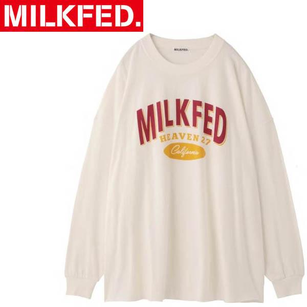 Tシャツ ティシャツ ミルクフェド Milkfed Dynamic Logo Big Top ダイナミック ロゴ ビッグ トップ レディース Ariel Milkfed 通販 Yahoo ショッピング