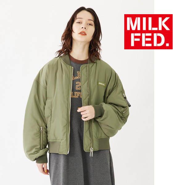 ジャケット・アウター milk MILKFED. アウター ミルクフェド MILKFED REVERSIBLE MA-1 FLIGHT