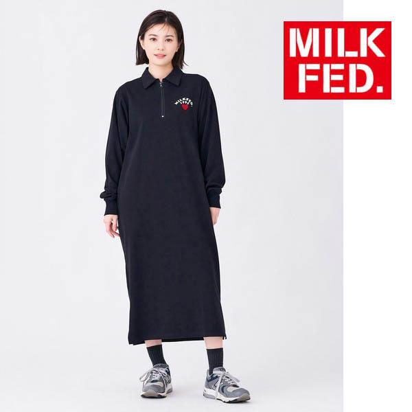 MILKFED. ワンピース ドレス ミルクフェド MILKFED HALF ZIP DRESS