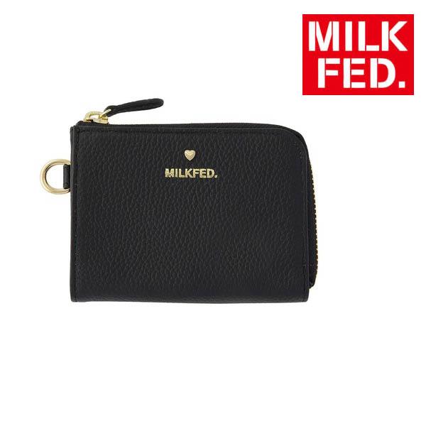 【SALE】ミルクフェド MILKFED. Lシェープド レザーウォレット [103244054010 FW24WINTER] L SHAPED LEATHER WALLET レディース 小物 ミニ財布 小銭入れ 正規取扱店【ts】 MILKFED.（ミルクフェド） 財布 レディース MILKFED L SHAPED LEATHER