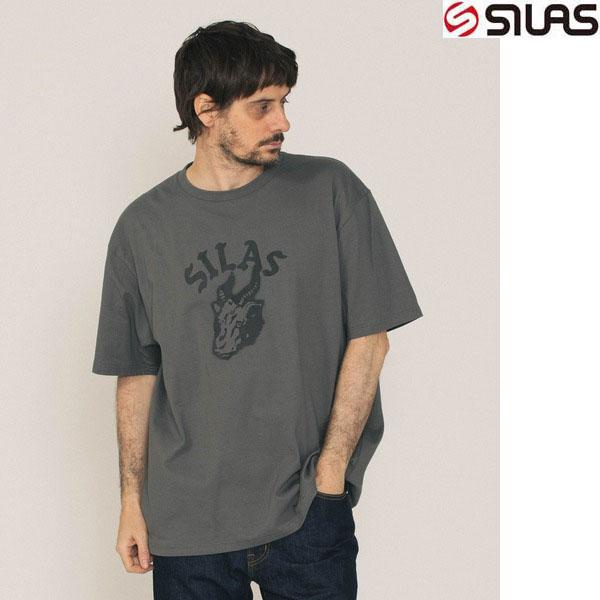 tシャツ Tシャツ サイラス SILAS GOAT SS TEE メンズ レディース 紺 ネイビー 骨 スカルボーン