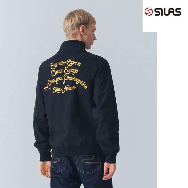 SILAS（サイラス） トレーナー スウェット SILAS SCRIPT HALF ZIP 