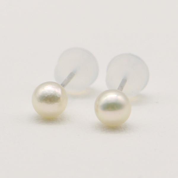 真珠 パール ピアス あこや本真珠 アコヤ真珠 ベビーパール 4mm-4.5mm 