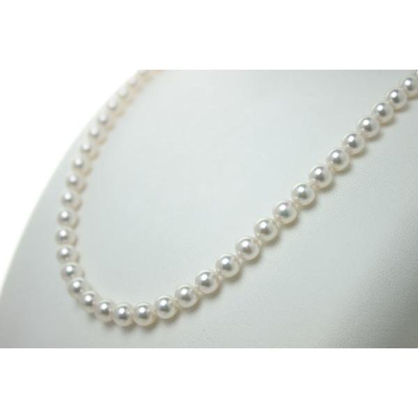 真珠 パール ネックレス あこや真珠 パールネックレス 6mm-6.5mm 花珠 