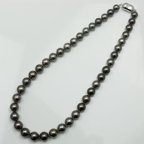 真珠 パール ネックレス 黒蝶真珠 パールネックレス 8mm-11mm