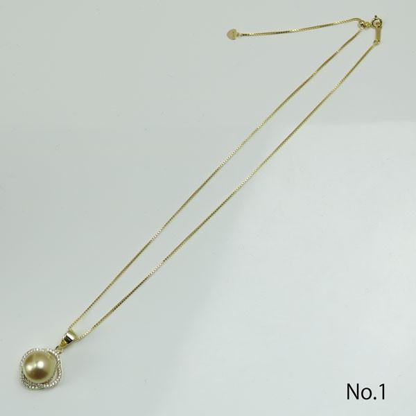 真珠 パール ネックレス 南洋白蝶真珠 ペンダント 12mm-13mm