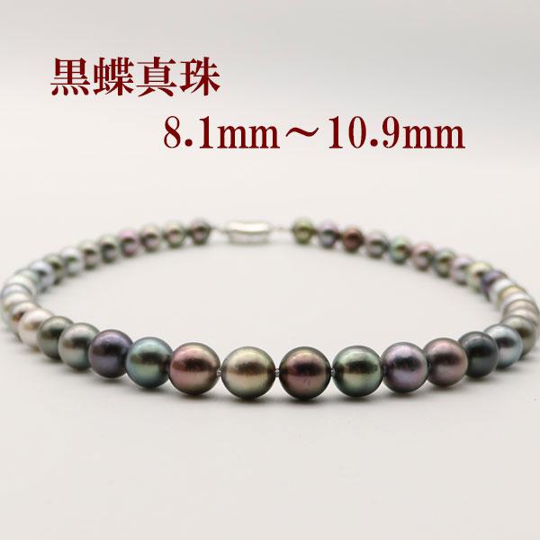 アコヤ真珠/タヒチ黒蝶真珠パールブレスレット　10-5mm　マルチカラー アコヤ真珠/タヒチ黒蝶真珠パールブレスレット 10-5mm マルチカラー