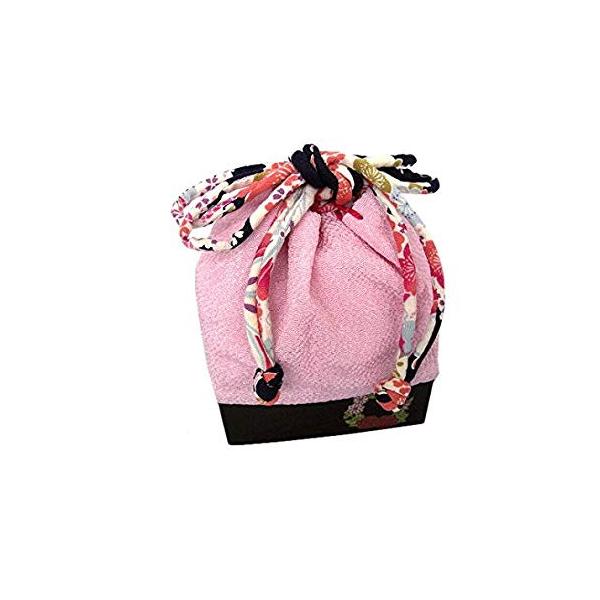 着物美人 七五三 子供巾着 子供バック 女の子 子供 女児 キッズ 女の子巾着 巾着 バック 手提げ 袋 3歳 5歳 7歳 ピンク わらべく Www Nlqp Com