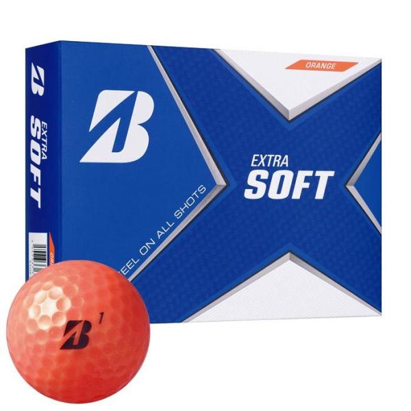 2021年モデル ブリヂストン エクストラソフト EXTRA SOFT ゴルフボール 1ダース 12球入り オレンジ 有賀園 ゴルフ