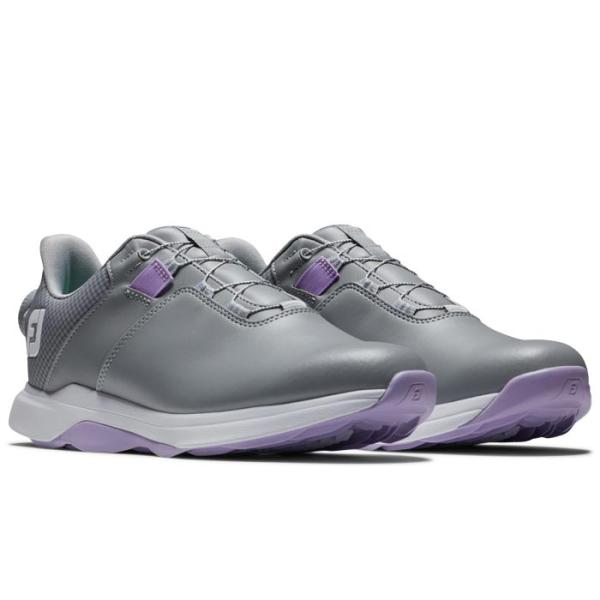 【レディース】フットジョイ スパイクレス ゴルフシューズ FJ プロライト ボア WOMENS FOOTJOY ProLite BOA 98209 グレー/ライラック arigaen_017-24-proltbw-98209
