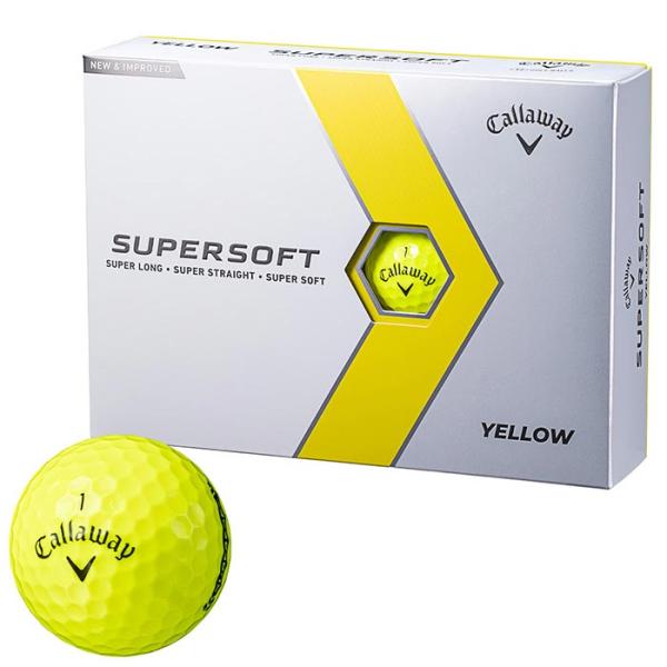 Callaway Super Soft ゴルフボール 12個入り 3ダース 新品 Callaway（キャロウェイ） セール♪ SUPERSOFT スーパーソフト ゴルフ