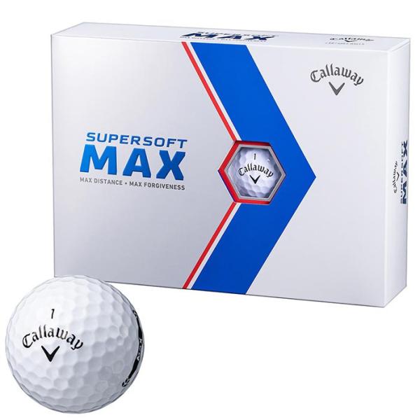 4ダース callaway キャロウェイ スーパーソフト　ホワイト　ゴルフボール arigaen_029-23-supersoftmax-wht