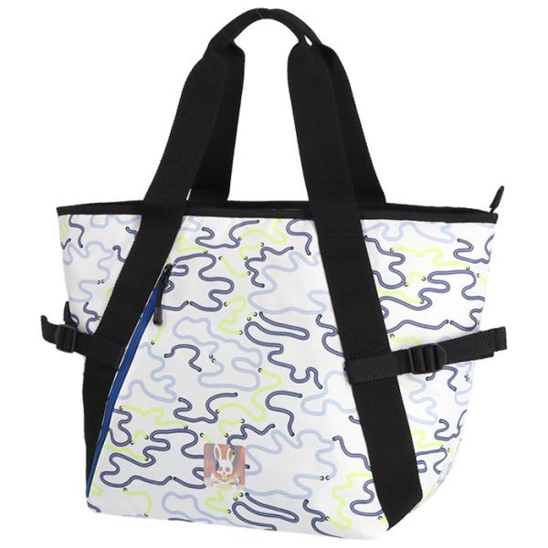 サイコバニー ロゴプリント ネオン カモフラージュ柄 トートバッグ PBMG3SB4 00 ホワイト [2023年モデル] セール♪ サイコバニー ロゴプリント ネオン カモフラージュ柄 トート