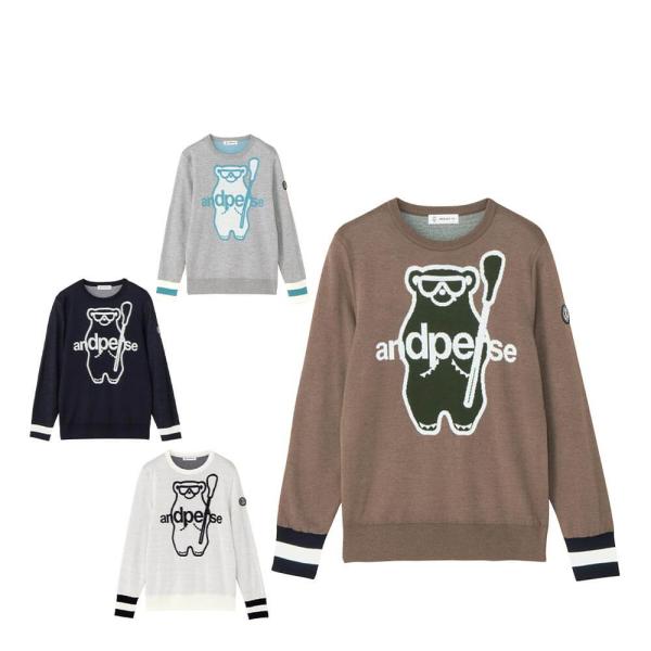 and per se（アンパスィ） セール♪ レディース 長袖 クルーネック