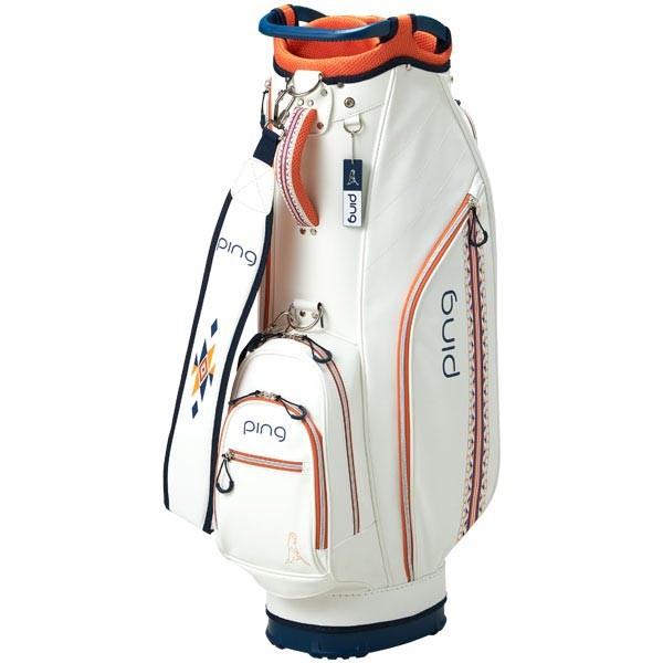 19年モデル Ping ピン レディース 軽量コンパクト キャディバッグ Cb L191 03 White Orange 有賀園ゴルフモール A Net 通販 Paypayモール