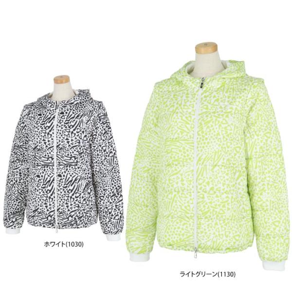 Callaway Collection フード付きジャケット ホワイトS サイズ：L CALLAWAY キャロウェイ フード付 ジップジャケット 総柄