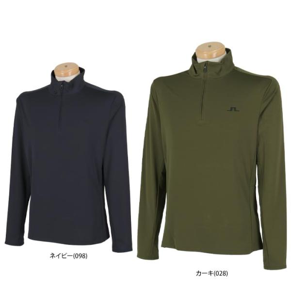 J lindeberg ハーフジップ モックネック ブルゾン ストレッチ 冷感 J.LINDEBERG ☆セール♪ Jリンドバーグ メンズ 保温 サイド