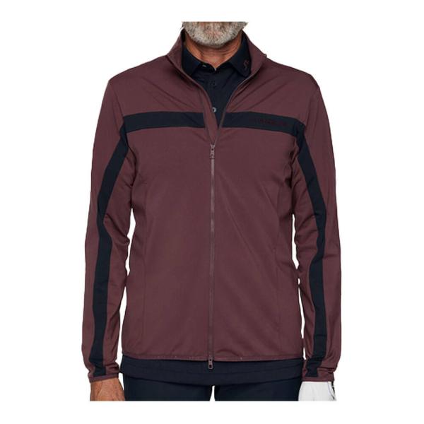 ゴルフウェア　Jリンドバーグ メンズ バックブリッジ ミッドレイヤー 長袖 ブルゾン 071-54913 086 パープル [2025年秋冬モデル] J.LINDEBERG（ジェイリンドバーグ） セール♪Jリンドバーグ メンズ