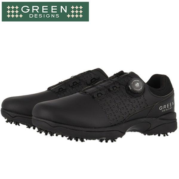 セール♪ グリーンデザインズ メンズ ソフトスパイク ゴルフシューズ