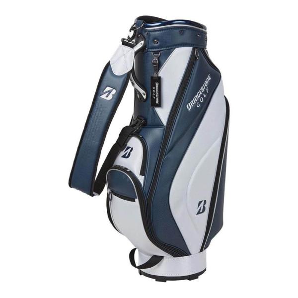 ブリヂストン キャディバッグ ホワイト/ネイビー/レッド BRIDGESTONE