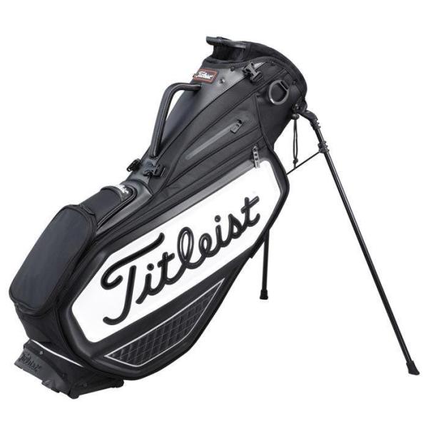 Titleist タイトリスト キャディバッグ スタンド ブラック×ホワイト Titleist（タイトリスト） 送料無料 メンズ プレミアム スタンド