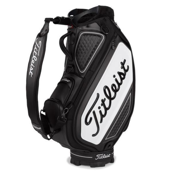 Titleist/タイトリスト ゴルフ キャディバッグ９型【白/黒】美品！ Titleist（タイトリスト） 送料無料 メンズ ツアー キャディバッグ