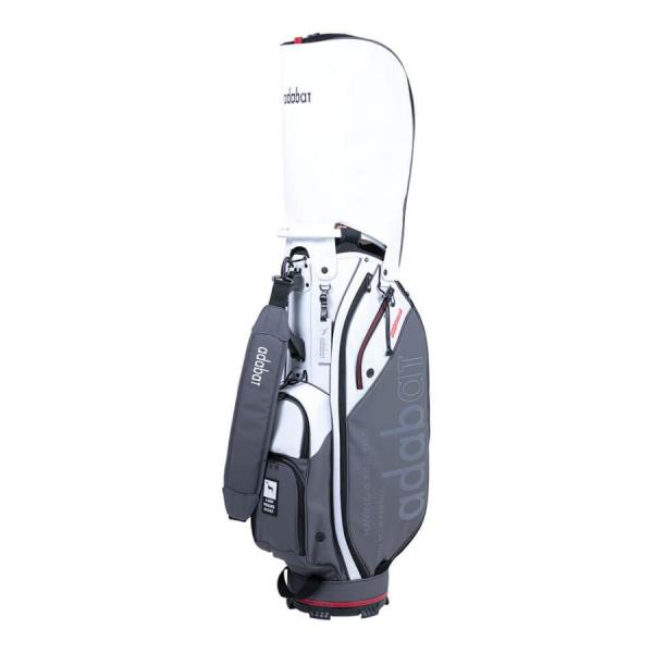 アダバット　メンズ カジュアルデザイン キャディバッグ ABC438 WG ホワイト/グレー [2026年モデル] adabat（アダバット） 送料無料 2026年モデル メンズ カジュアル