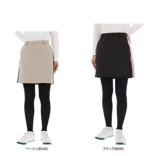 [50％OFF] マンシングウェア　レディース ENVOY サイドライン ロゴワッペン ストレッチ 裏起毛 スカート MG4FSK52L [2024年秋冬モデル] Munsingwear（マンシングウェア） 送料無料 レディース ENVOY サイド