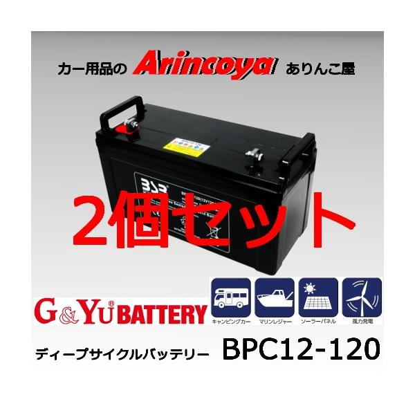 G＆Yuバッテリー 2個セット G&Yu ディープサイクル シールド 