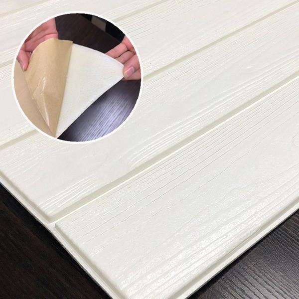 壁紙 Diy 工具 木目調 クッションシート壁 ホワイトウッド 12枚組 壁紙シール 壁用クッションパネルシート 木目調 3d立体壁紙 ウッドシート 住宅設備 壁紙シート Ds Arinkurin Shop