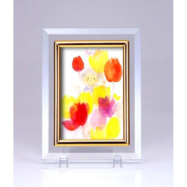 クリスタルフォトフレーム 写真立て ハガキサイズ 出荷 150 105mm対応 子ども いわさきちひろ