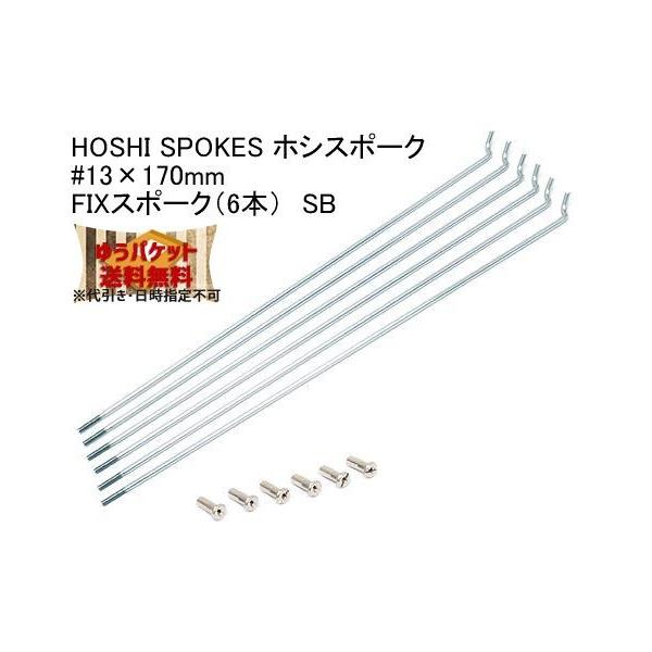 HOSHI SPOKES ホシスポーク #13×170mm FIXスポーク（6本）SB