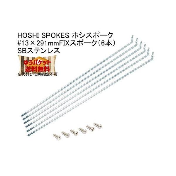 HOSHI SPOKES ホシスポーク #13×291mm FIXスポーク（6本）SBステンレス
