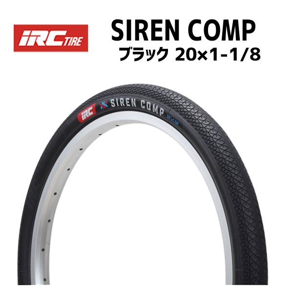 IRC タイヤ SIREN COMP  ブラック 20×1-1/8 185189 BMXレース用クル...