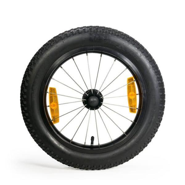 ◆Burley 16+ ホイールキット◆冒険はアスファルトの上だけではありません。この16+ホイールキットは雪の上、砂浜の上、砂利の上でもどんどんと進めます。悪路に適したパターンの大経タイヤです。タイヤサイズ 16×3.0インチハブとリムは...