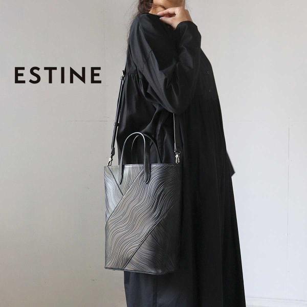 ESTINE（エスティーヌ） 2WAYハンドバッグ ノワリズム 縦型 ショルダー