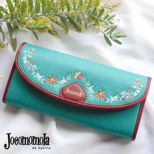 【新品】jocomomola ホコモモラ ペタロ 二つ折り財布 刺繍 鳥 花 Jocomomola（ホコモモラ） 二つ折り財布 刺繍 鳥 ペタロ 5380171
