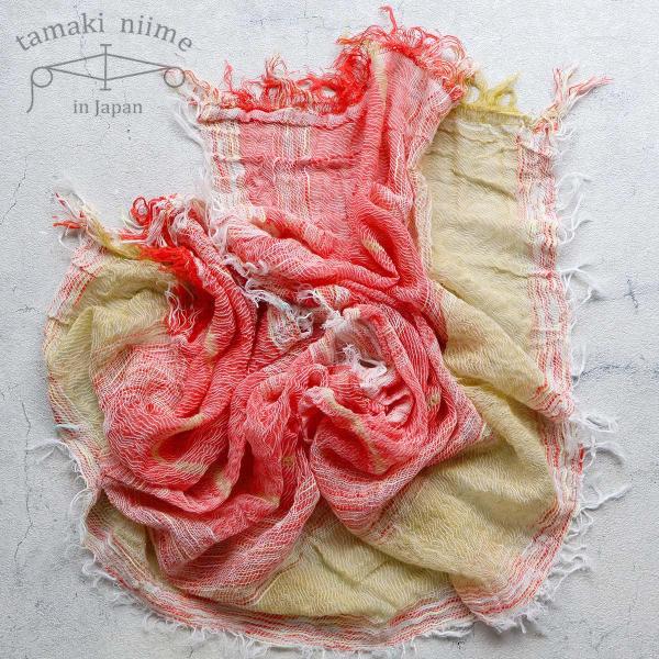 tamaki niime 播州織 コットンショールS roots shawl SMALL 44×118cm