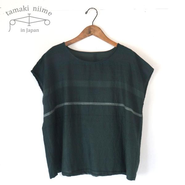 tamaki niime Tシャツ 播州織 コットン suton-T SHORT 全て一点もの