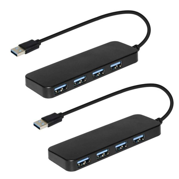 HONGDE USBハブ2個パック 充電はサポートされていません 4ポート USB 3.0 ウルトラスリム データハブ MacBook、Ma  :20230407232524-00245:Ariys shop 通販 