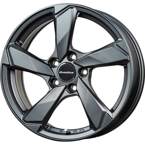 235/50R18 スタッドレスタイヤ ホイール4本セット 輸入車用 アウディ Q3(8U) GRIP MAX アイスX BSW (限定) ユーロアクシス クロ