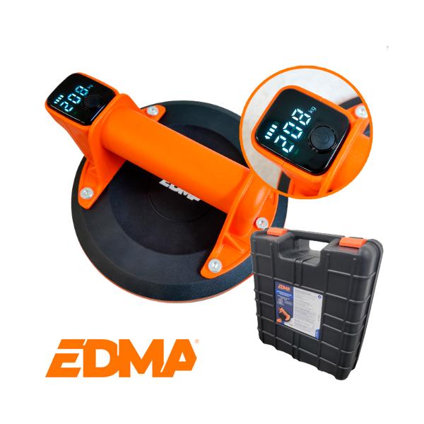 EDMA 耐荷重MAX130kg 電動バキュームリフター コードレスサクションカップデジタル CORDLESS SUCTION CUP DIGITAL 269555