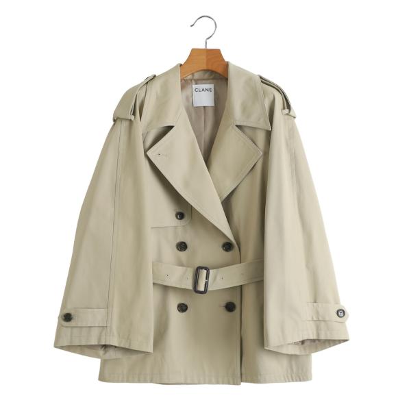 CLANE（クラネ） ： [レディース]OVER SHORT TRENCH COAT ： 10101