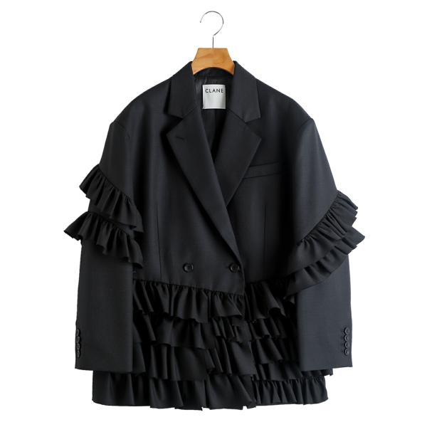 CLANE（クラネ） ： [レディース]FRILLED TAILORED JACKET ： 10103
